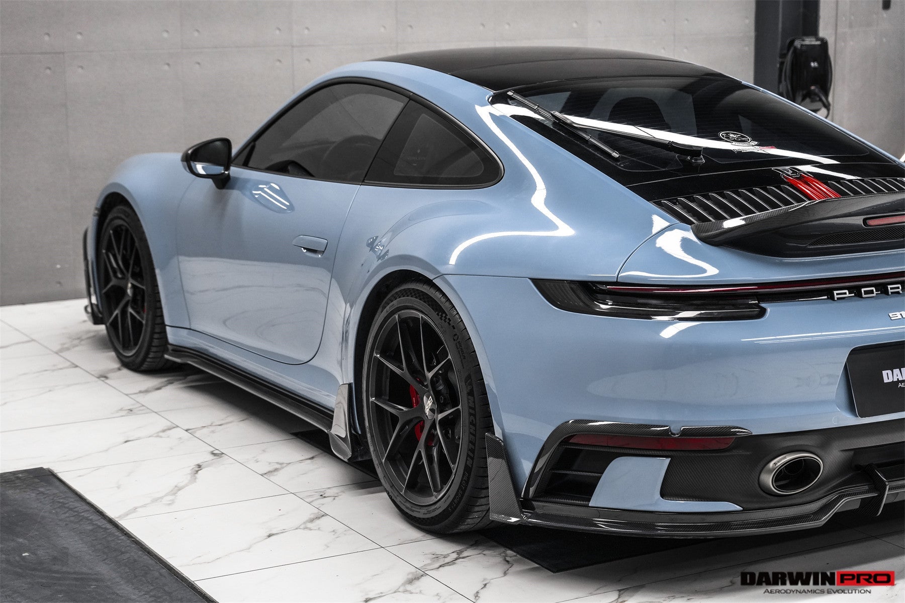2019 - 2024 Porsche 911 992 Carrera & 4 & 4S & Targa & Cabriolet SD-Sport Design Model BKSSII Style Rear Bumper Vent Trims