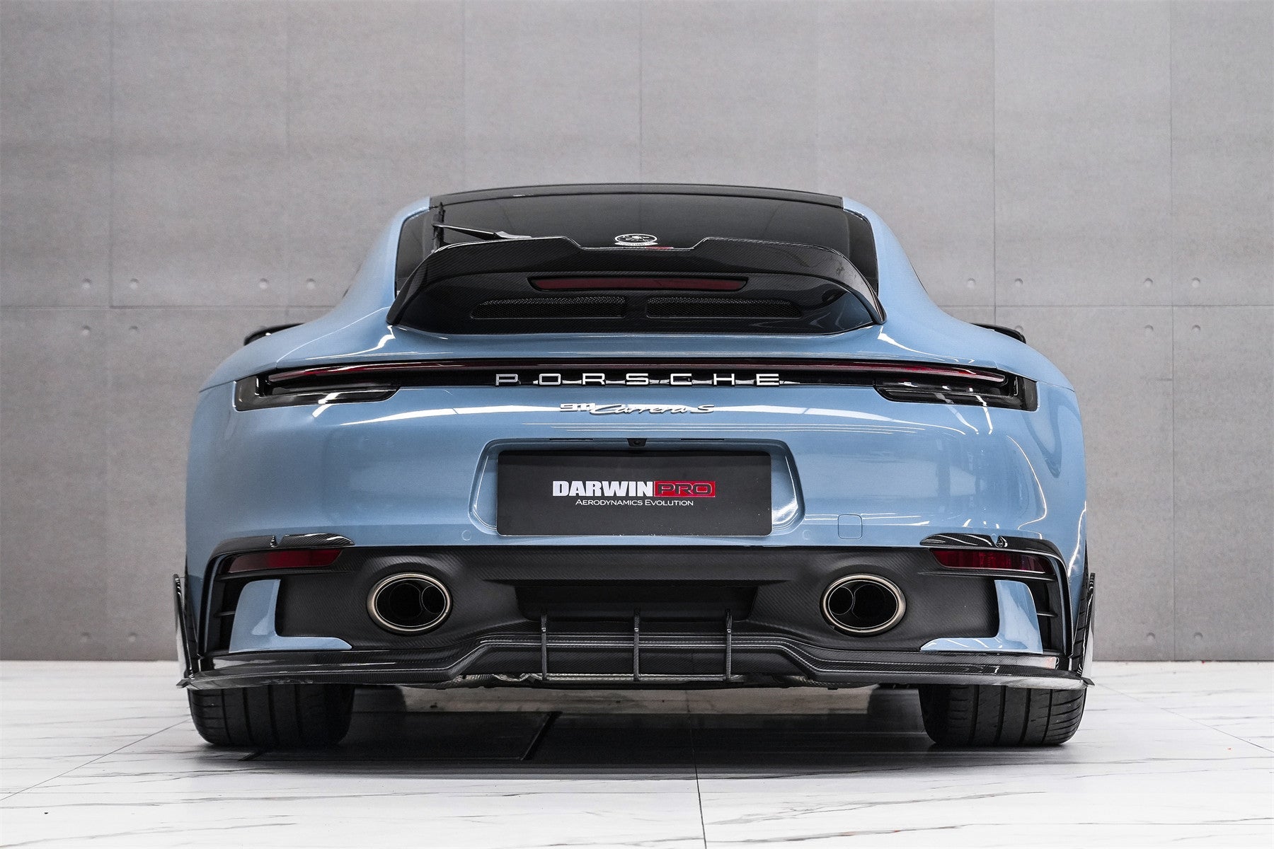 2019 - 2024 Porsche 911 992 Carrera & 4 & 4S & Targa & Cabriolet SD-Sport Design Model BKSSII Style Rear Lip