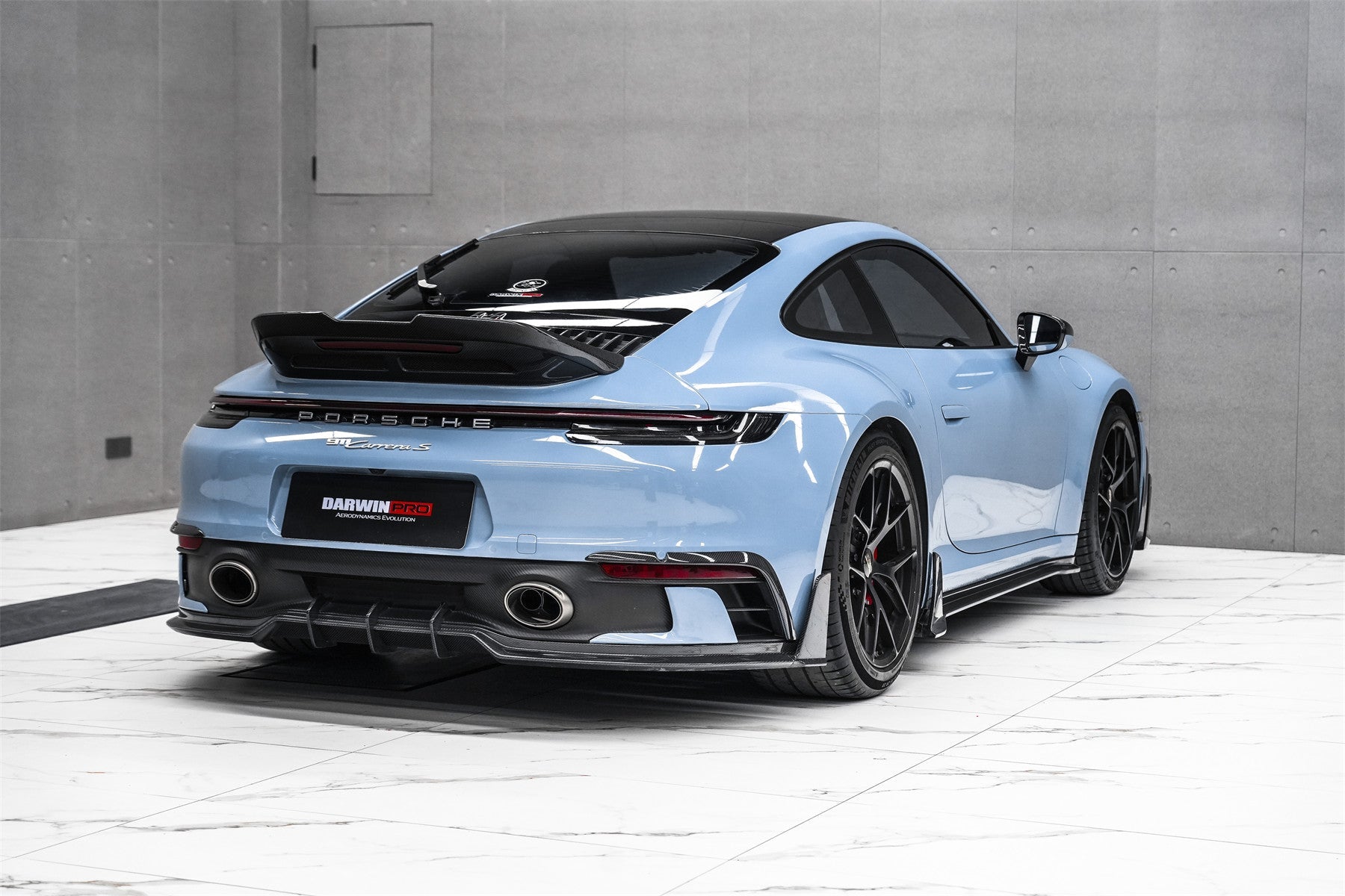 2019 - 2024 Porsche 911 992 Carrera & 4 & 4S & Targa & Cabriolet SD-Sport Design Model BKSSII Style Rear Lip