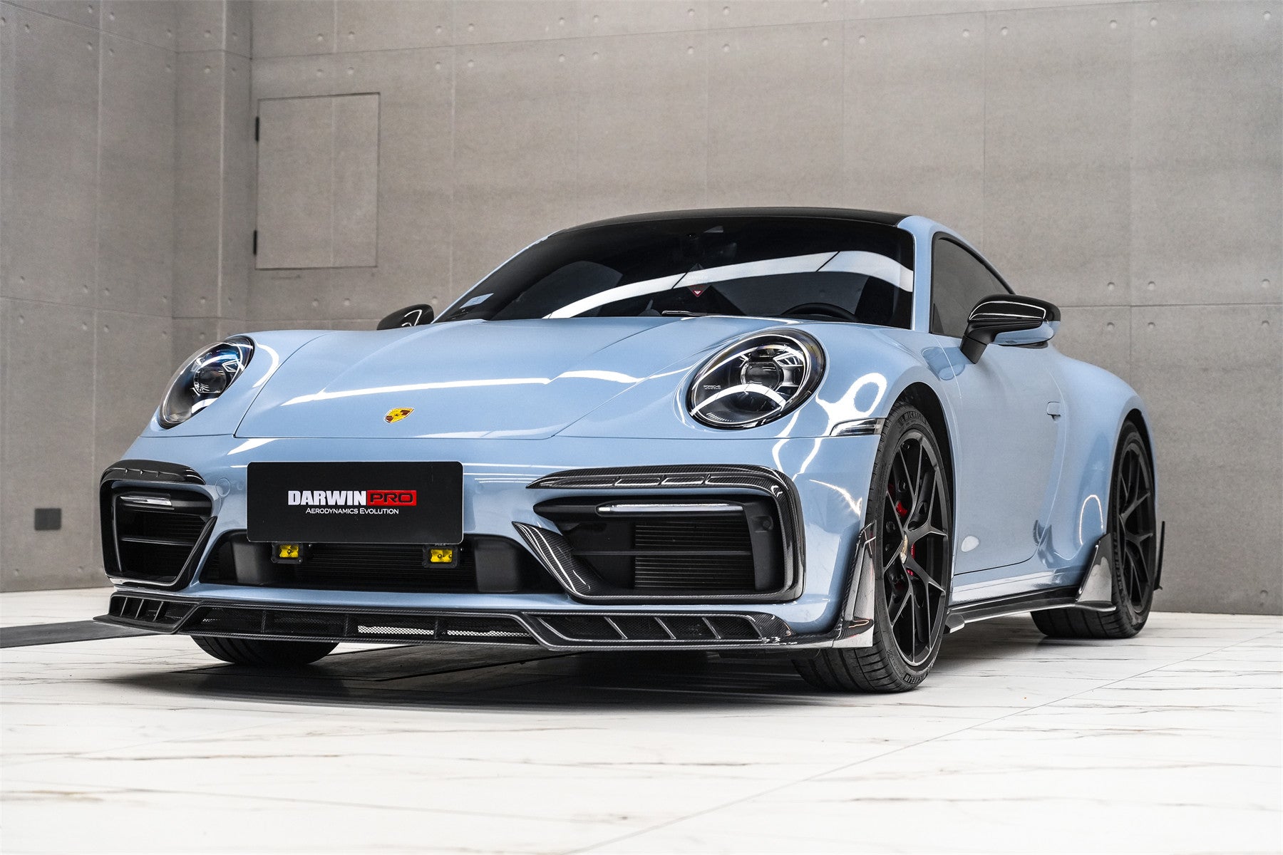 2019 - 2024 Porsche 911 992 Carrera & 4 & 4S & Targa & Cabriolet SD-Sport Design Model BKSSII Style Front Bumper Lip Splitter
