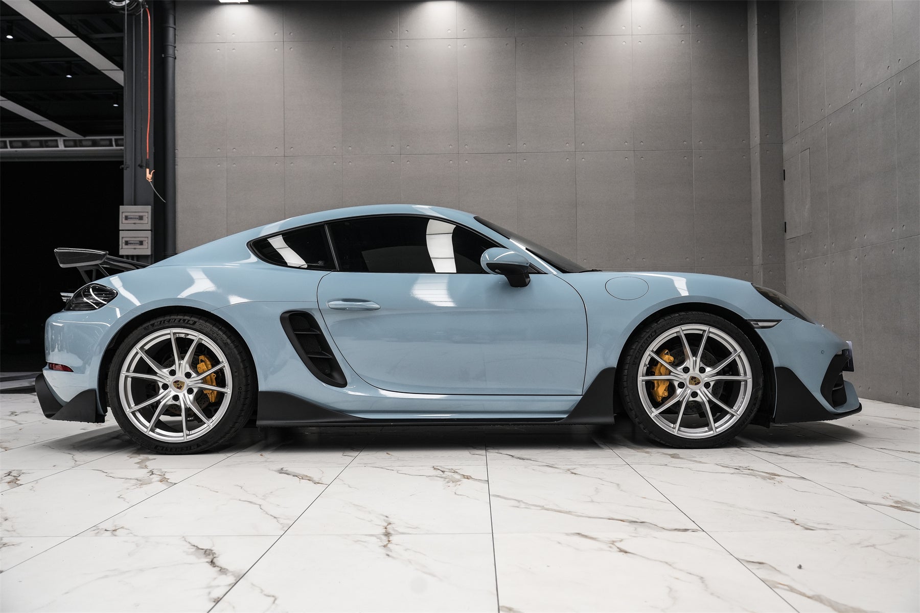 DarwinPRO 2016-2024 Porsche 718 Cayman & Boxster Stuttmate Carbon Fiber Side Skirts - DarwinPRO Aerodynamics