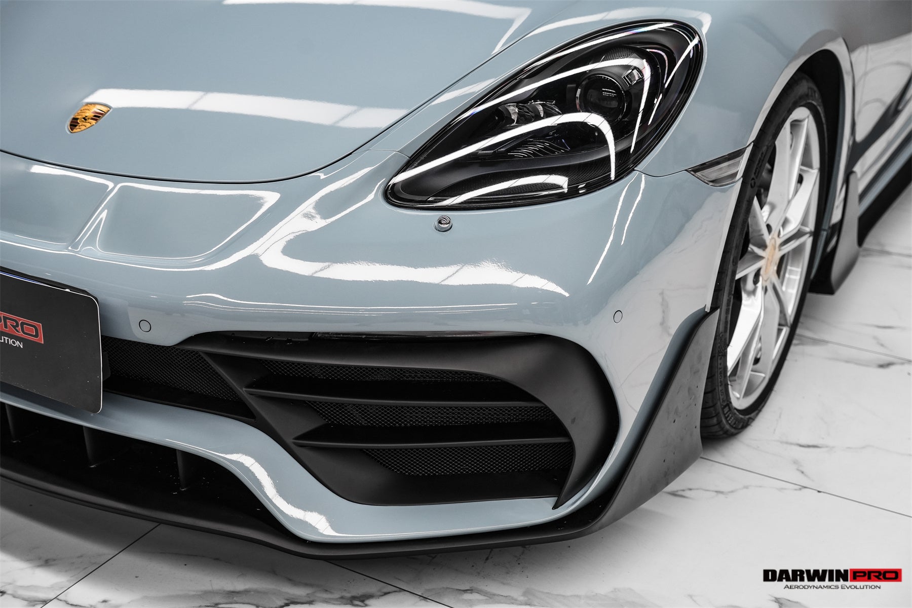 2021 - 2024 Porsche 718 Cayman & Boxster Stuttmate Part Carbon Fiber Front Bumper With ACC Hole