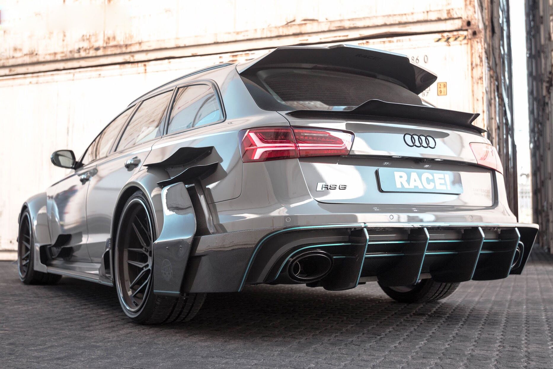 2013-2018 Audi RS6 Avant BKSS Style Trunk Spoiler - DarwinPRO Aerodynamics
