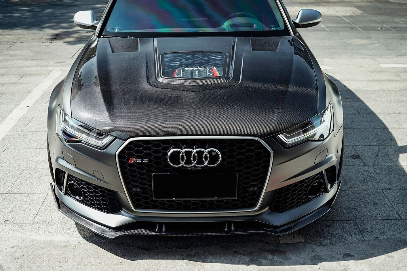 DarwinPRO 2013-2018 Audi A6 S6 RS6 BKSS Style Carbon Fiber Hood - DarwinPRO Aerodynamics