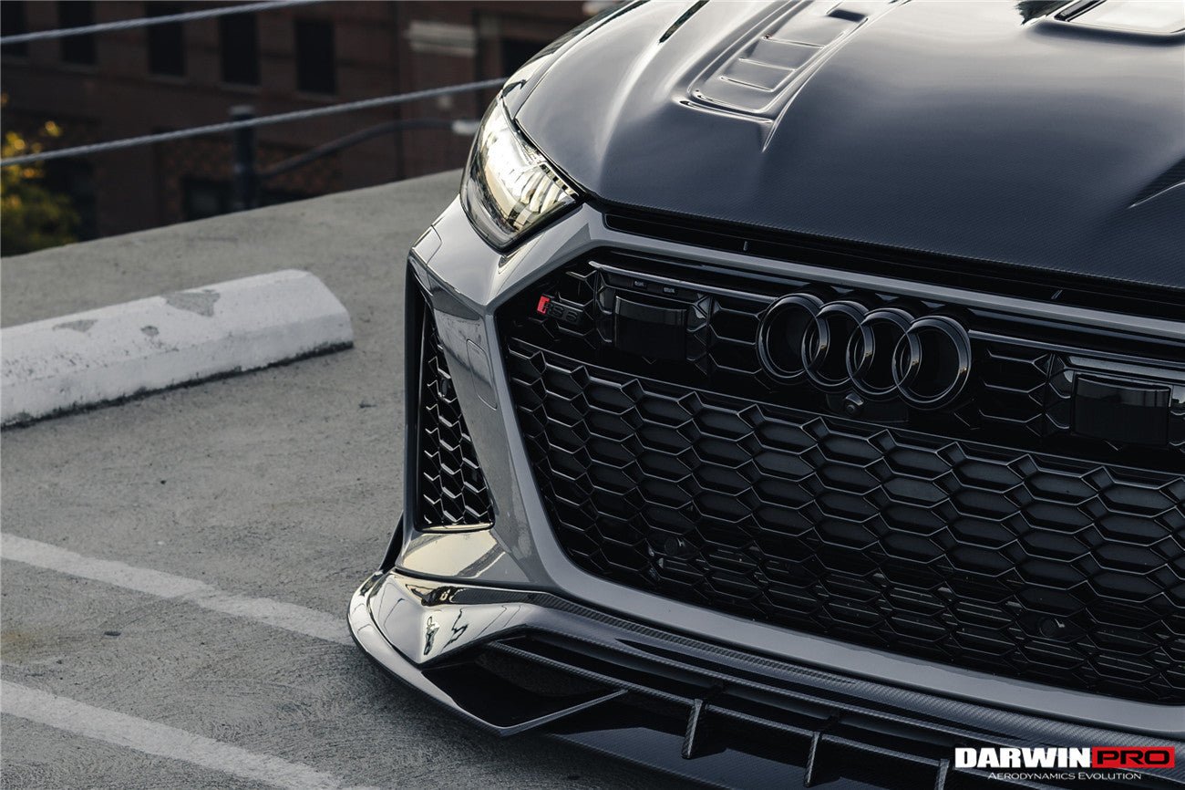 DarwinPRO 2019-2023 Audi RS6 Avant C8 IMP Performance Partial Carbon Fiber Hood - DarwinPRO Aerodynamics