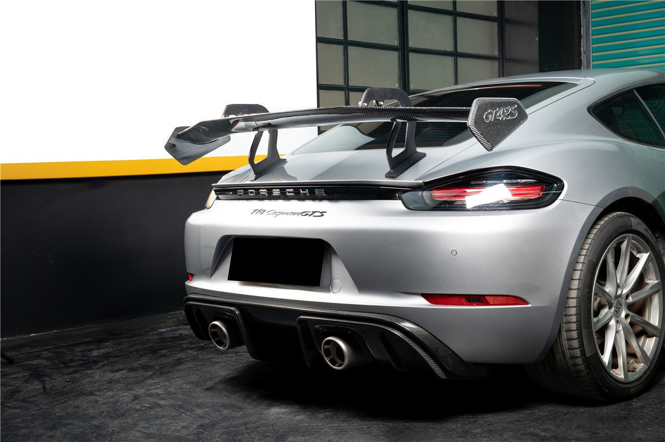 Porsche 718 981 Cayman Boxster GT4RS Style Autoclave Carbon Fiber Spoiler Wing 2012-2025