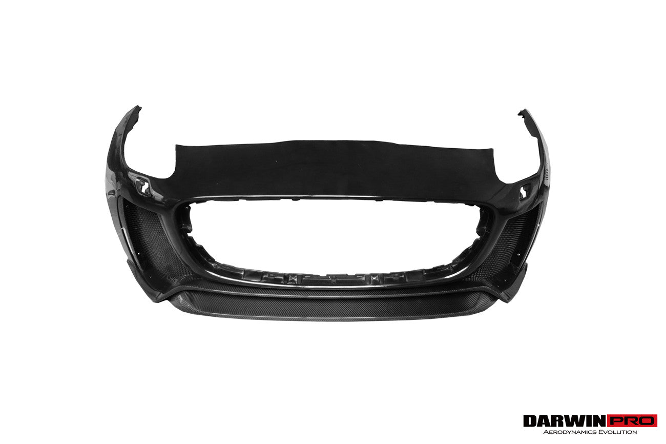 2013 - 2017 Jaguar F-Type Coupe & Convertible IMP Performance Partial Carbon Fiber Front Bumper with Lip