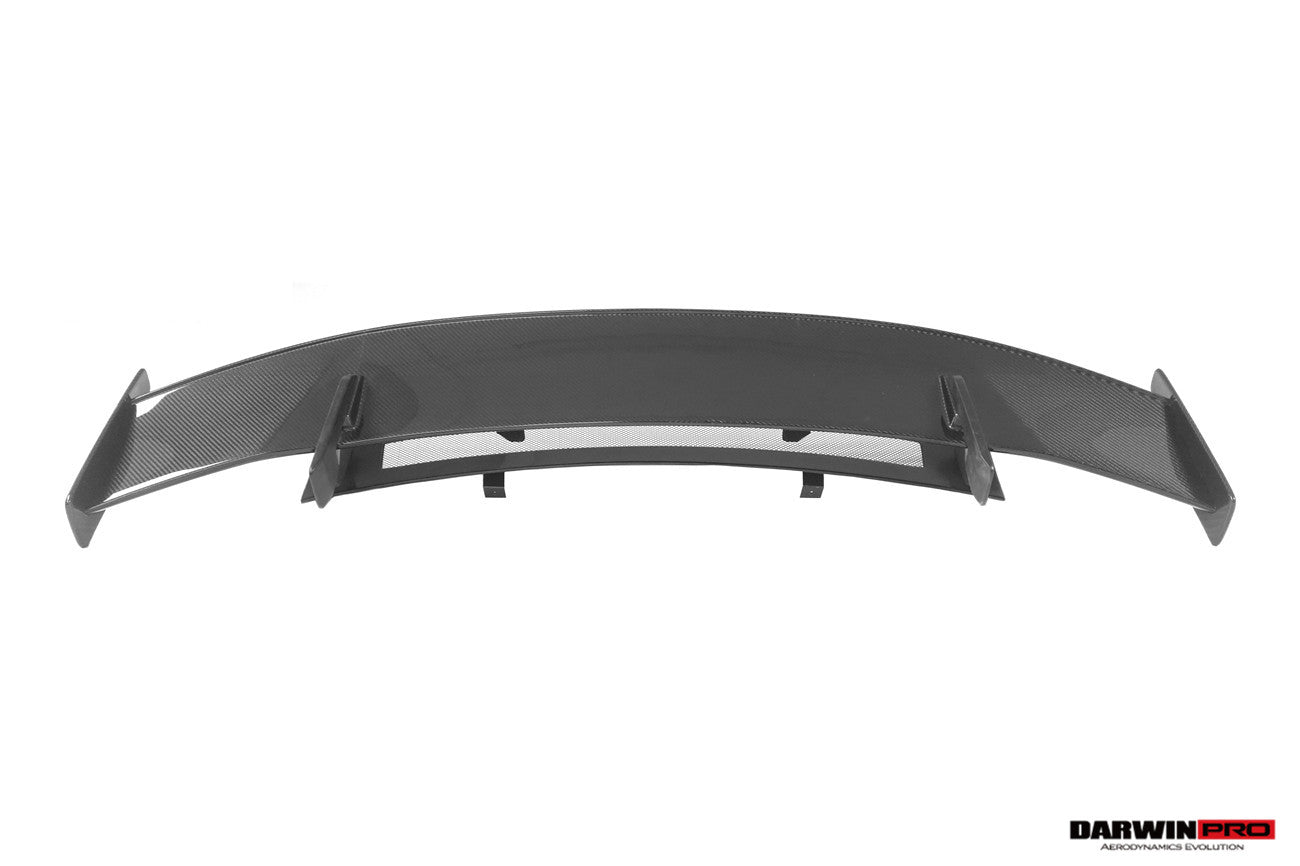 Audi R8 Type 4S Coupe Performance Parts Style Dry Carbon Fiber Trunk Wing with Base and Aluminum Legs 2016-2025