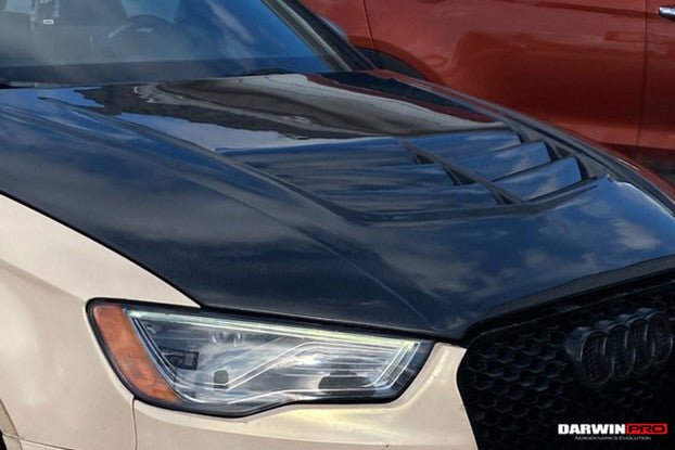 DarwinPRO 2013-2020 Audi S3 A3 RS3 8V Sedan And Sportback BKSS Style Hood - DarwinPRO Aerodynamics