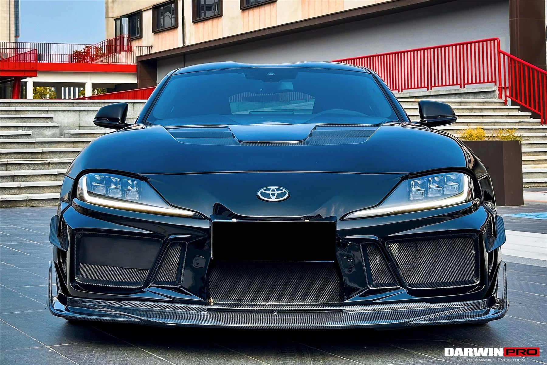 2019 - 2025 Toyota GR Supra (J29 & DB) A90 A91 BKSSII Style Partial Carbon Fiber Front Bumper