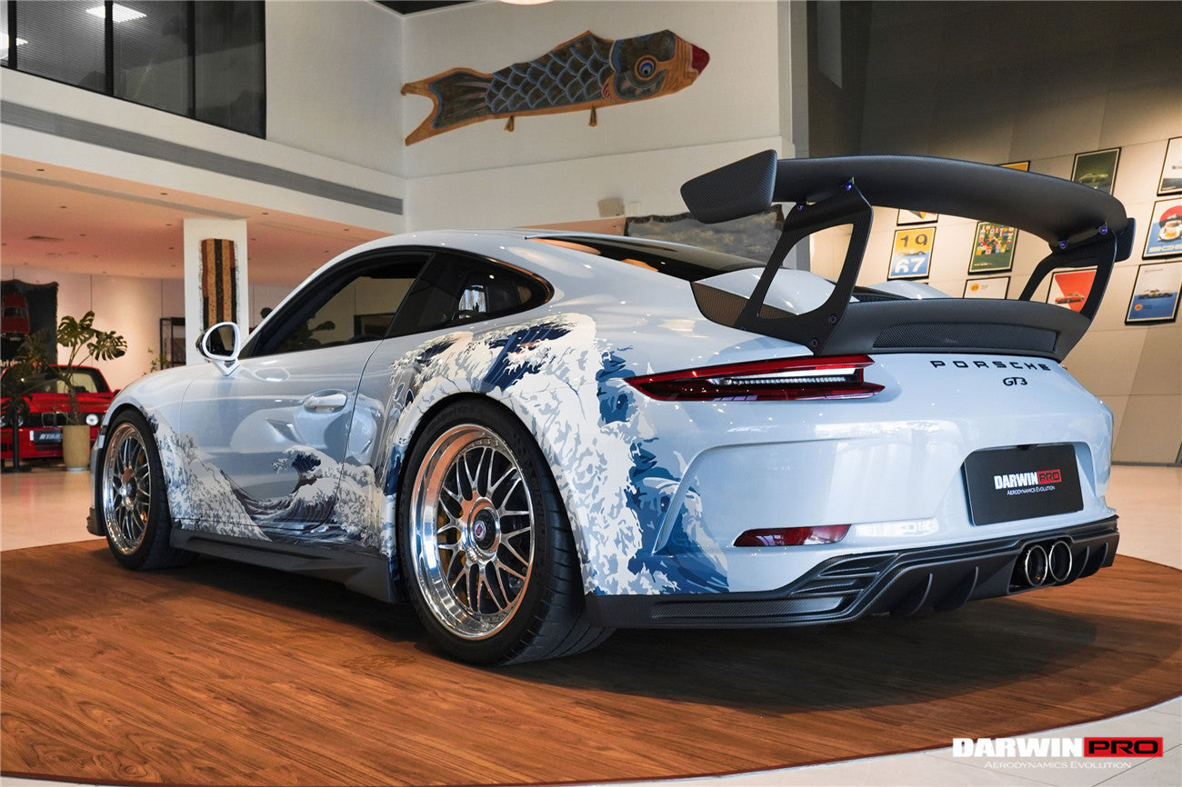 2017 - 2019 Porsche 911 991.2 GT3 Only BKSS Style Carbon Fiber Rear Lip Diffuser