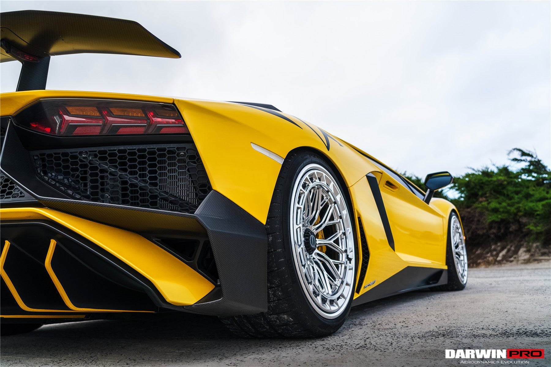 2011 - 2016 Lamborghini Aventador LP700 LP740 Coupe & Roadster SV Style Rear Bumper