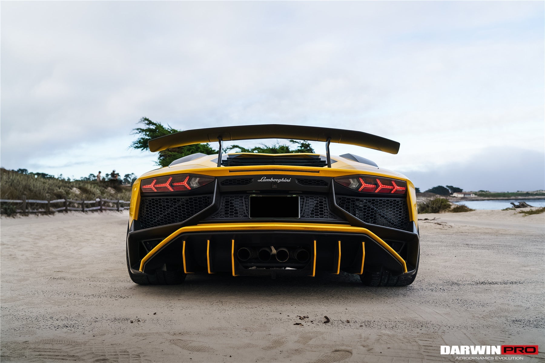 2011 - 2016 Lamborghini Aventador LP700 LP740 Coupe & Roadster SV Style Rear Bumper