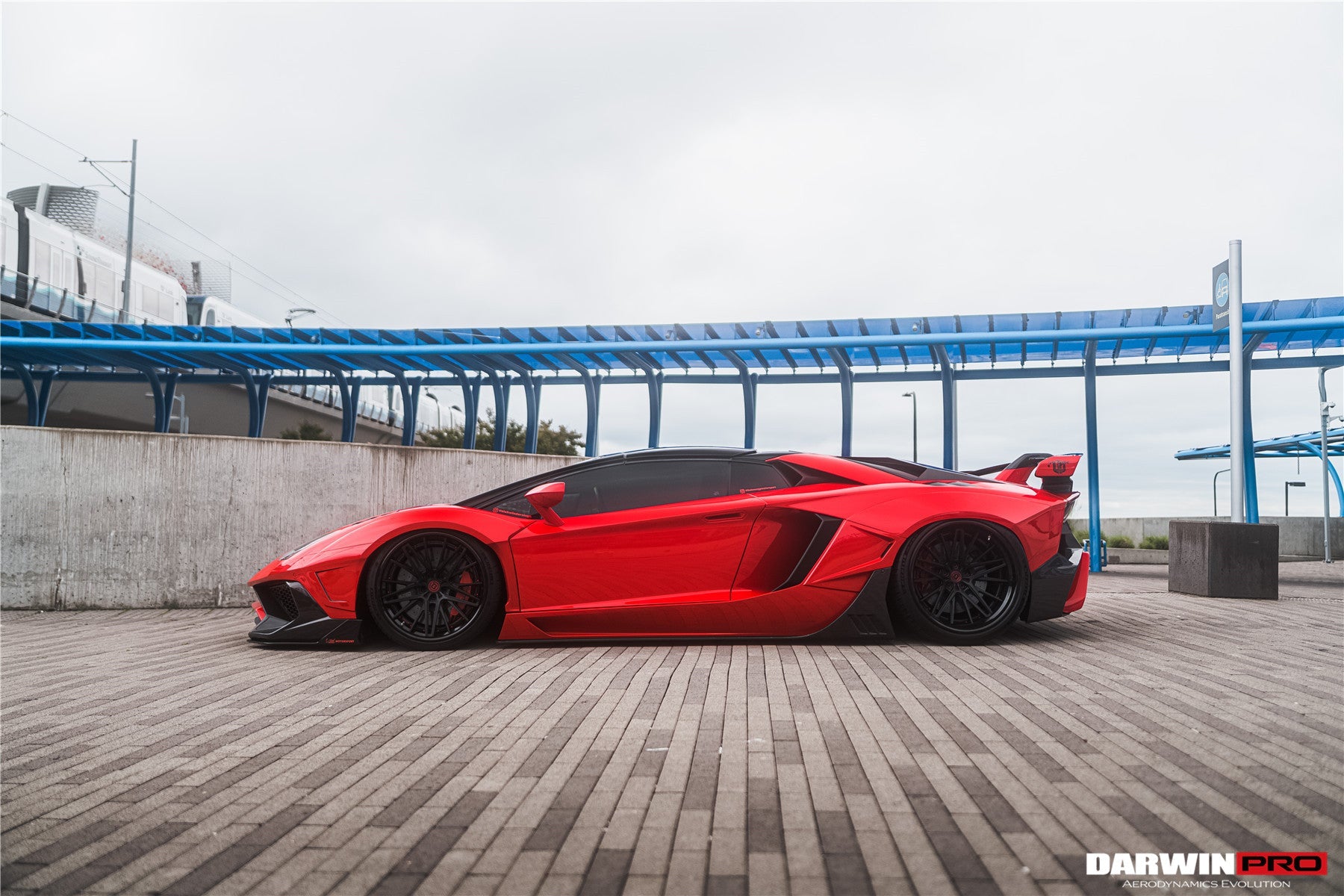 2011 - 2016 Lamborghini Aventador LP700 Coupe SV-BKSSII Style Wide body Carbon Fiber Aero Full Kit