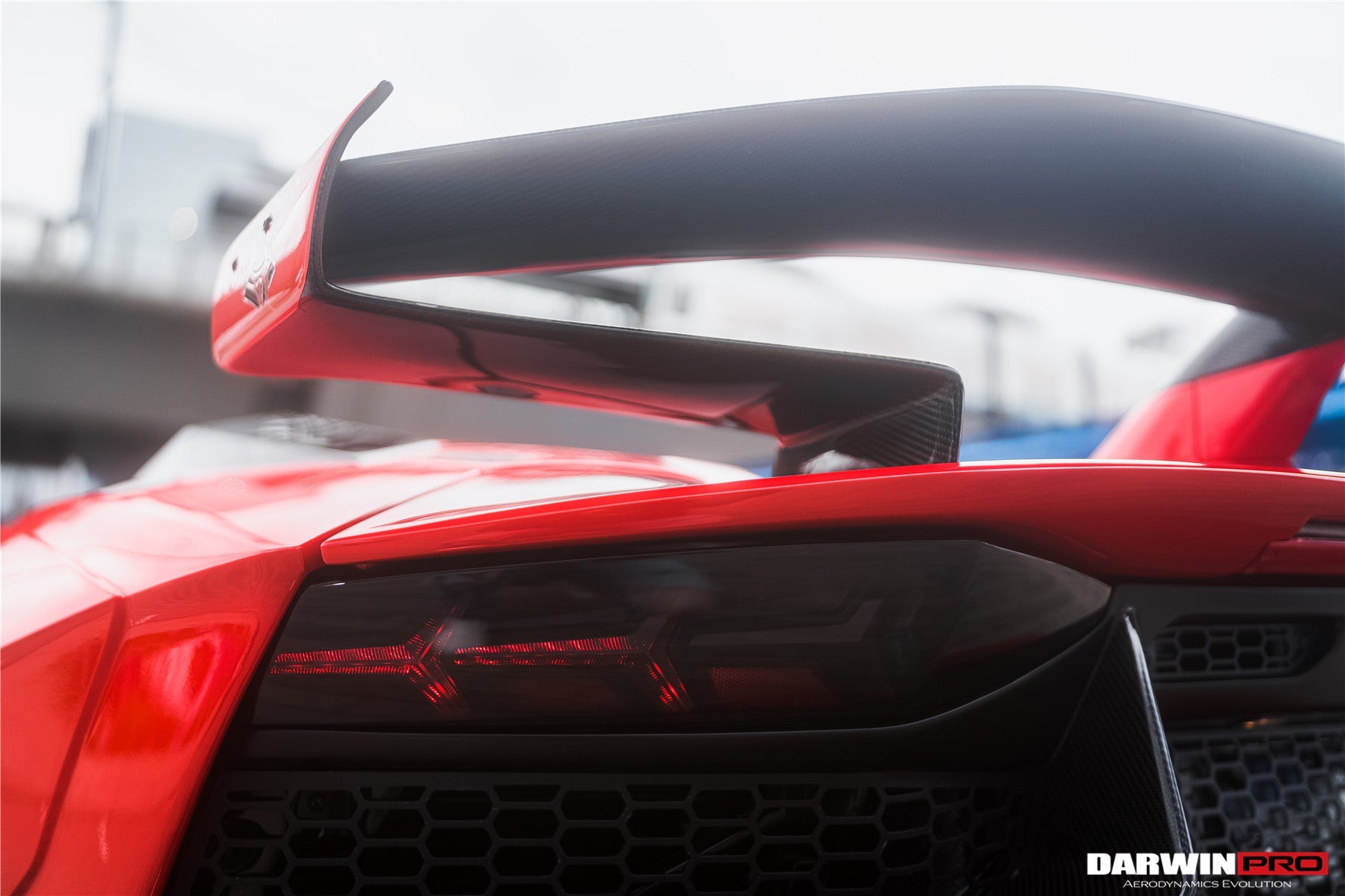 2011 - 2016 Lamborghini Aventador LP700 Roadster SV-BKSSII Style Engine Hood And Wing