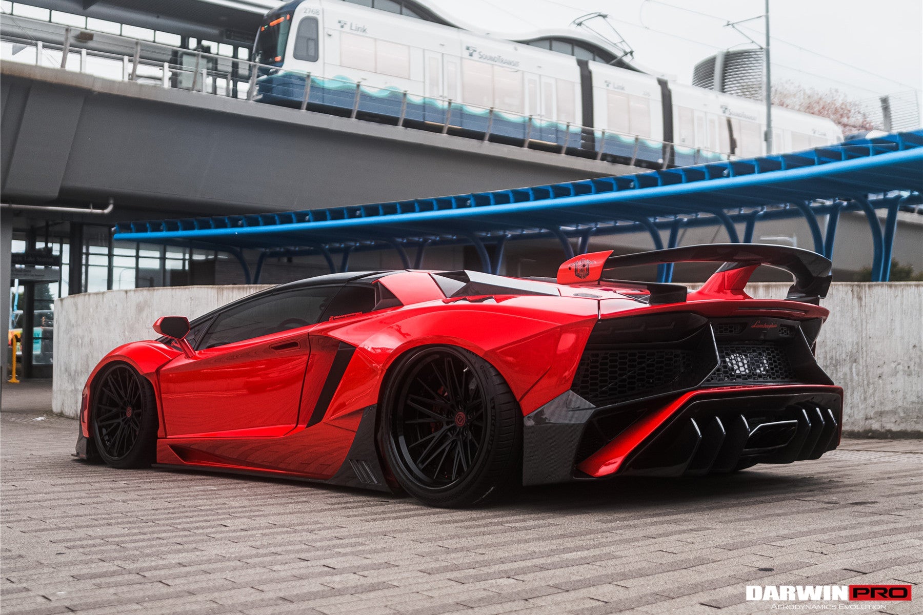 2011 - 2016 Lamborghini Aventador LP700 Coupe SV-BKSSII Style Wide body Carbon Fiber Aero Full Kit