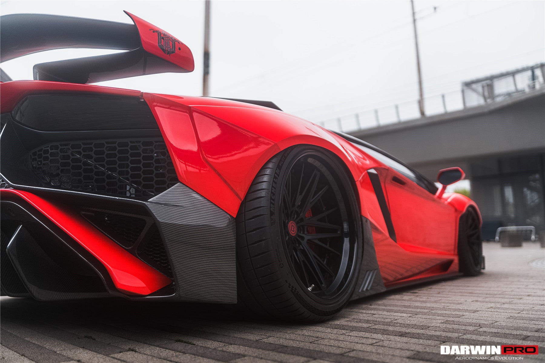 2011 - 2016 Lamborghini Aventador LP700 Coupe SV-BKSSII Style Wide body Carbon Fiber Aero Full Kit