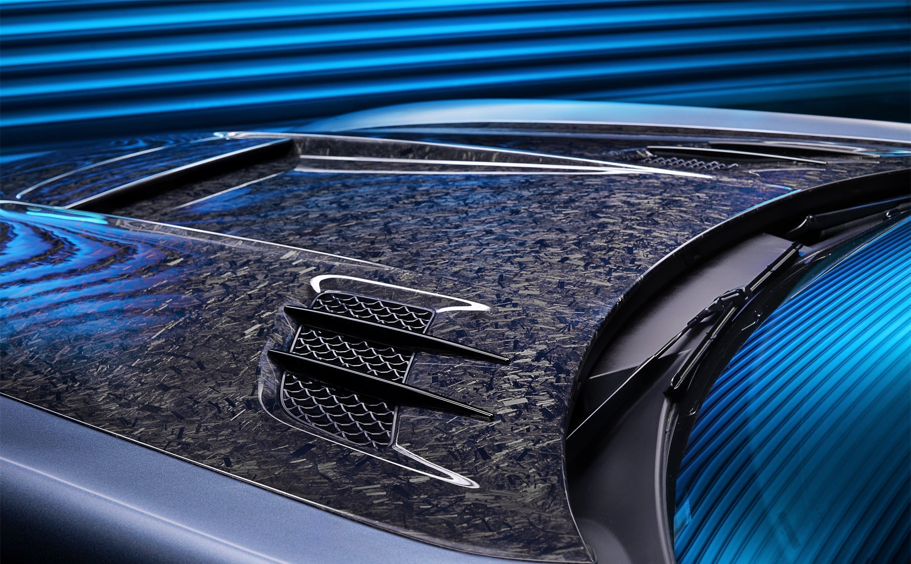 2010 - 2015 Mercedes Benz W197 SLS AMG BKSS Style Carbon Fiber Hood