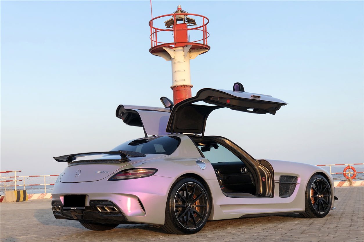 DarwinPRO 2010-2015 Mercedes Benz W197 SLS AMG BKSS Style Carbon Fiber Trunk Spoiler - DarwinPRO Aerodynamics