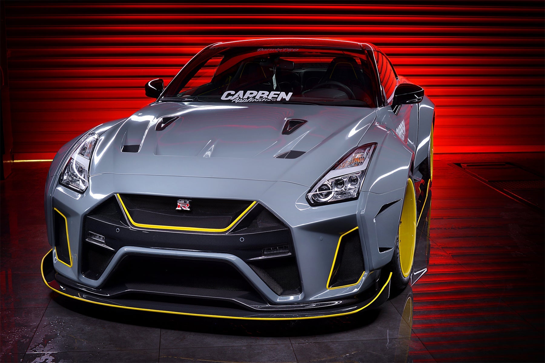 2008 - 2022 Nissan GTR R35 CBA & DBA & EBA BKSSII Style Partial Carbon Fiber Full Wide Body Kit