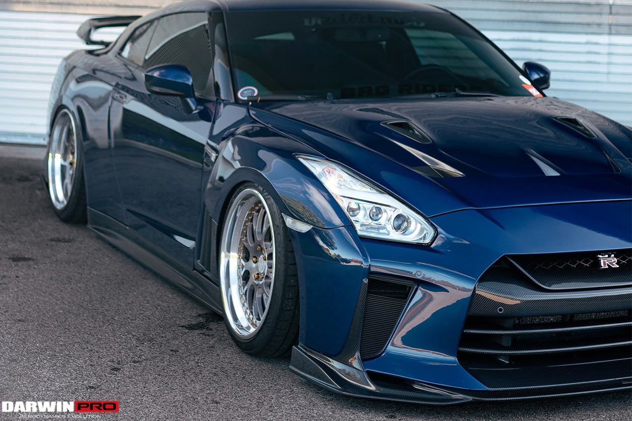 DarwinPRO 2008-2023 Nissan GTR R35 BKSSII Style Carbon Fiber Hood | Fit CBA, DBA, EBA - DarwinPRO Aerodynamics