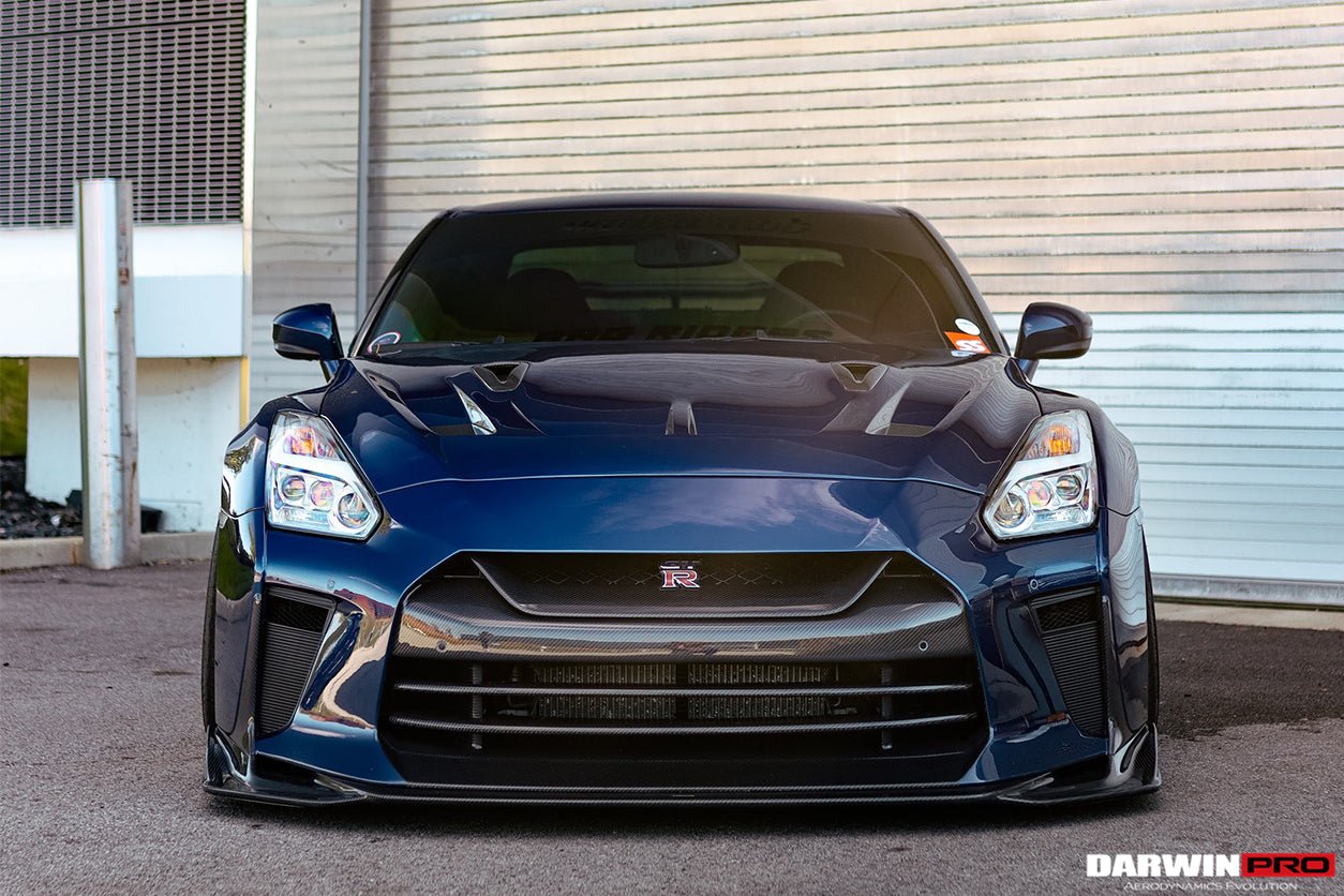 DarwinPRO 2008-2023 Nissan GTR R35 BKSSII Style Carbon Fiber Hood | Fit CBA, DBA, EBA - DarwinPRO Aerodynamics