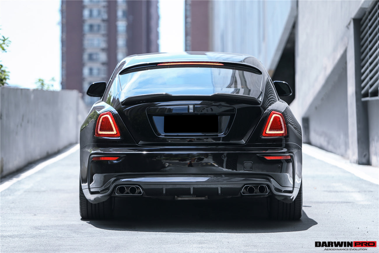 2016 - 2020 Rolls-Royce Wraith & Dawn BKSS Style Partial Carbon Fiber Rear Bumper