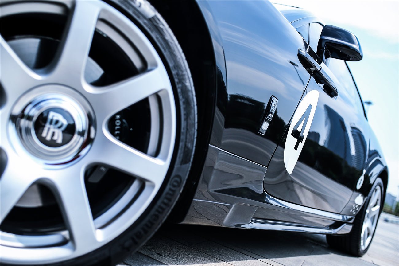 DarwinPRO 2016-2020 Rolls-Royce Wraith BKSS Style Carbon Fiber Side Skirts - DarwinPRO Aerodynamics