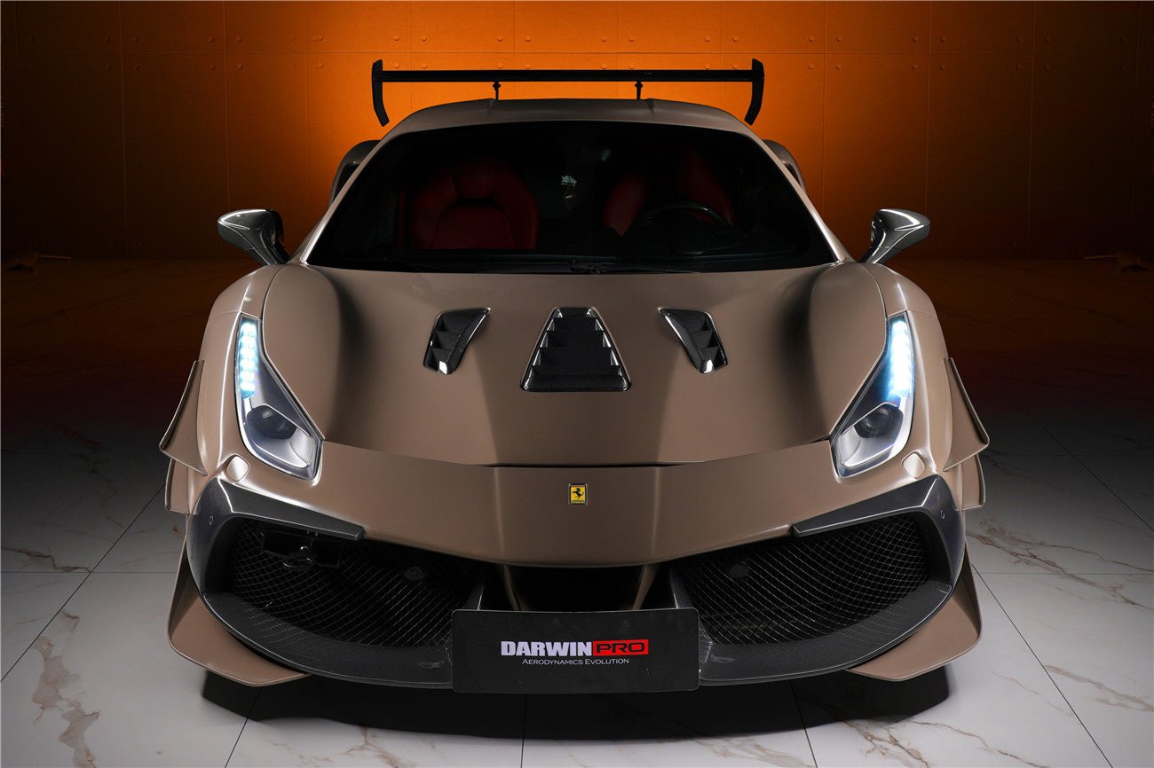 2015 - 2020 Ferrari 488 GTB & Spyder Challenge Evo Modena Style Front Bumper