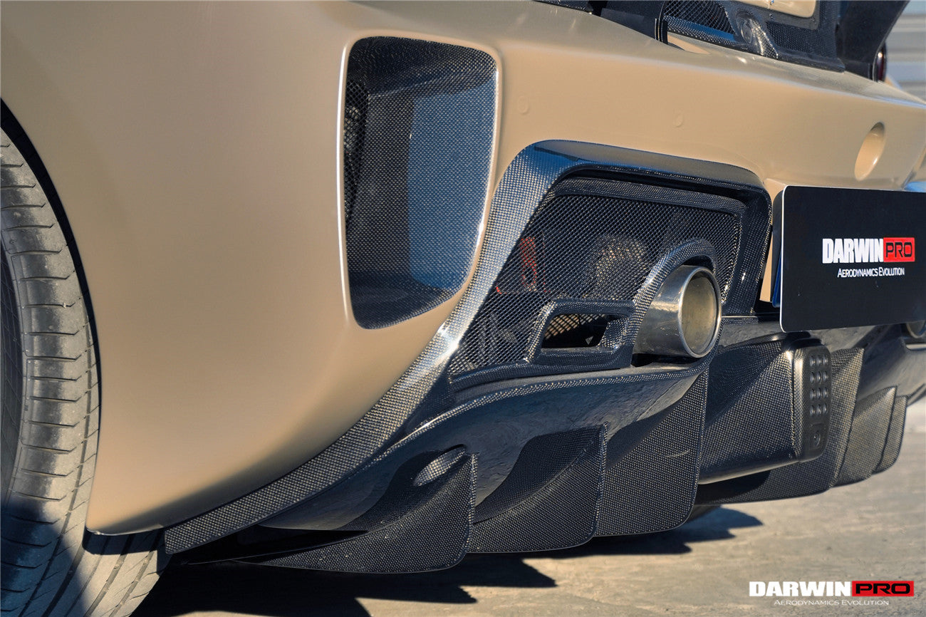 2015 - 2020 Ferrari 488 GTB Challenge Evo Modena Style Rear Bumper With Deck Lid Wing & Diffuser