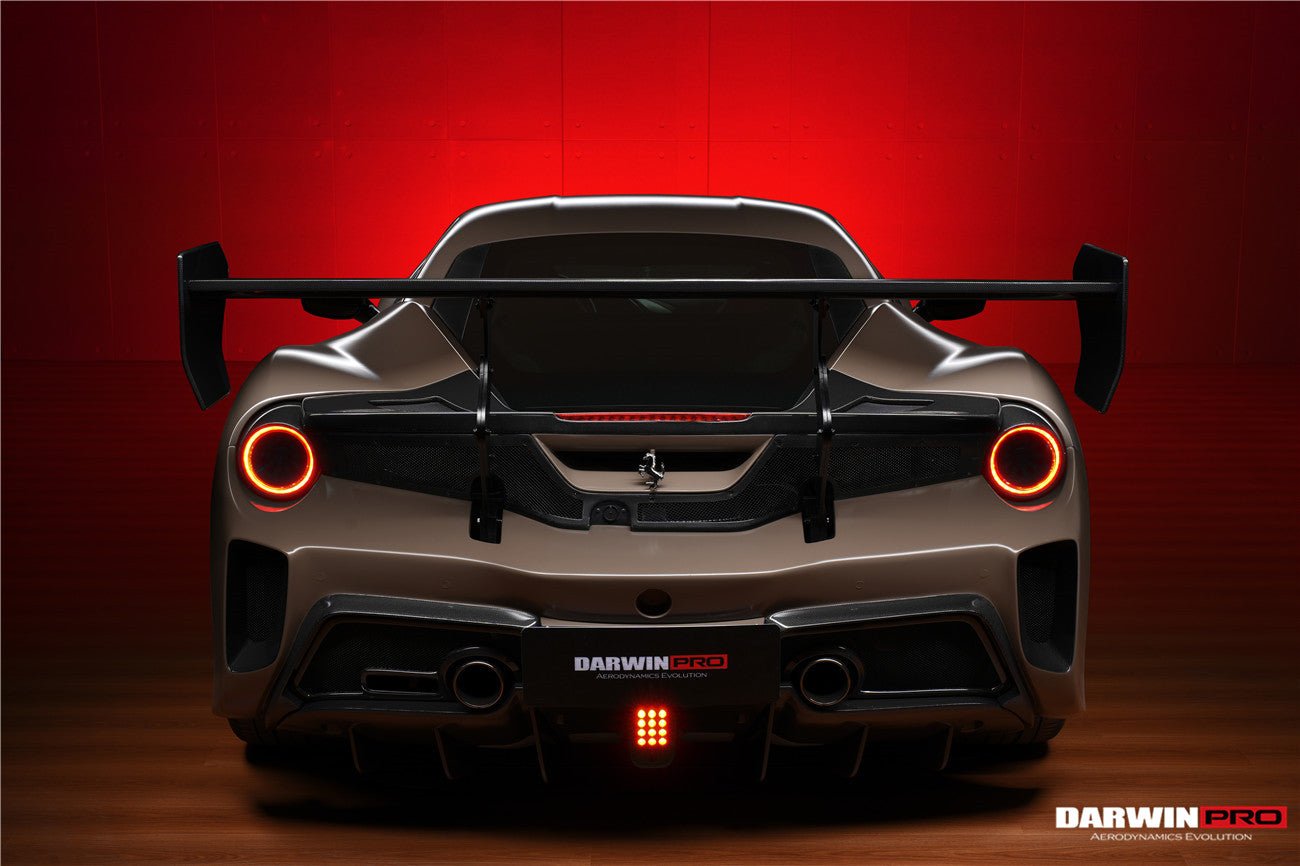Darwinpro Ferrari 488 GTB Modena Style Rear Bumper & Wing Kit (2015-2020)