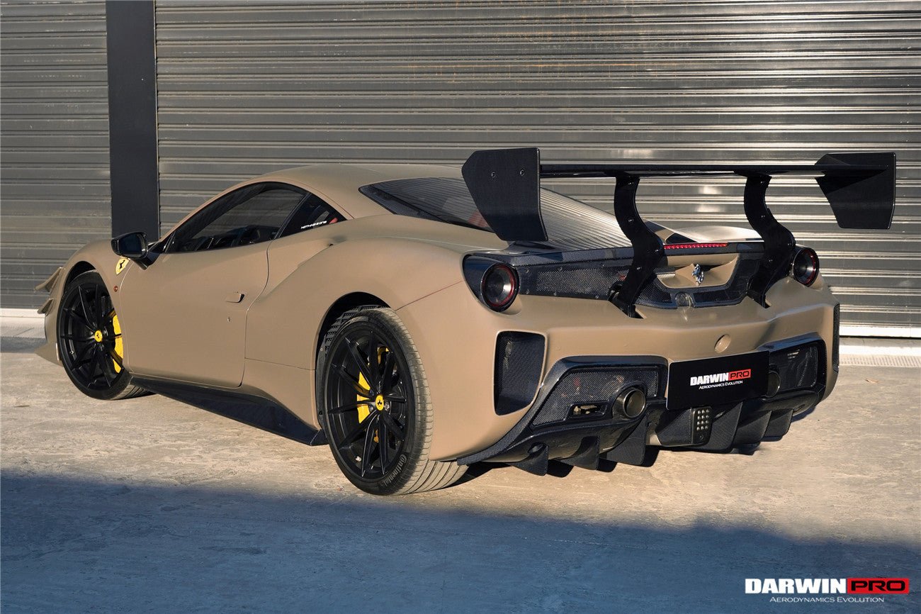 Darwinpro Ferrari 488 GTB Modena Style Rear Bumper & Wing Kit (2015-2020)