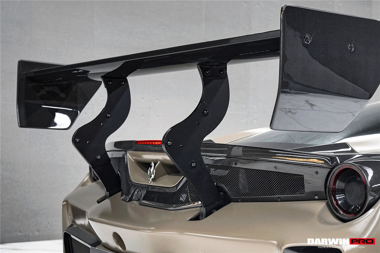 Darwinpro Ferrari 488 GTB Modena Style Rear Bumper & Wing Kit (2015-2020)