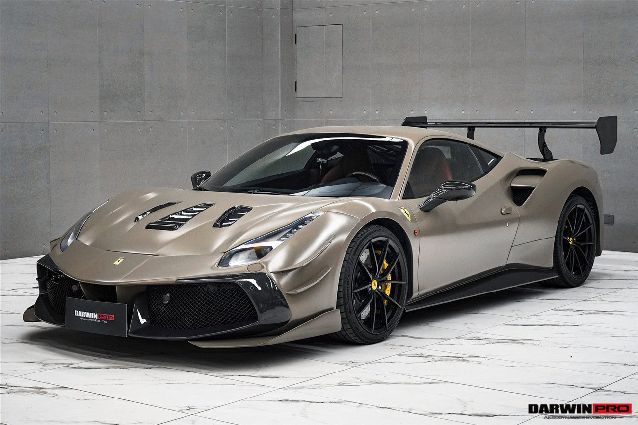 DarwinPRO 2015-2020 Ferrari 488 Challenge Evo Modena Style Hood | Fits GTB, Spider - DarwinPRO Aerodynamics
