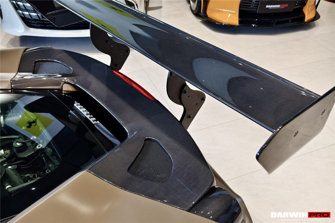 2015 - 2020 Ferrari 488 GTB Challenge Evo Modena Style Rear Bumper With Deck Lid Wing & Diffuser