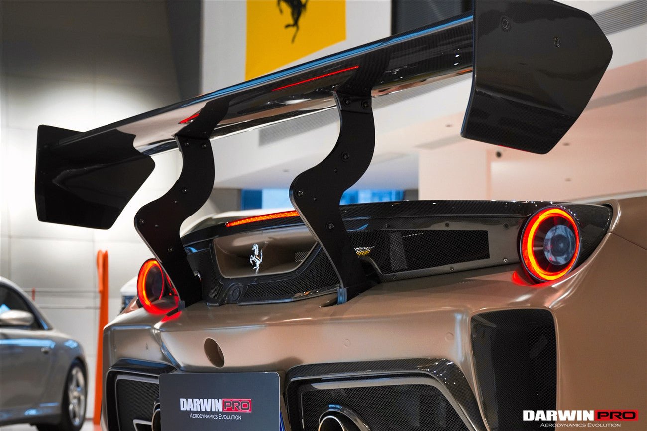 Darwinpro Ferrari 488 GTB Modena Style Rear Bumper & Wing Kit (2015-2020)