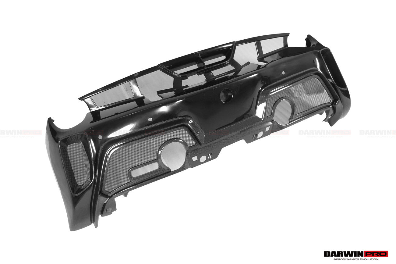 2015 - 2020 Ferrari 488 GTB Challenge Evo Modena Style Rear Bumper With Deck Lid Wing & Diffuser
