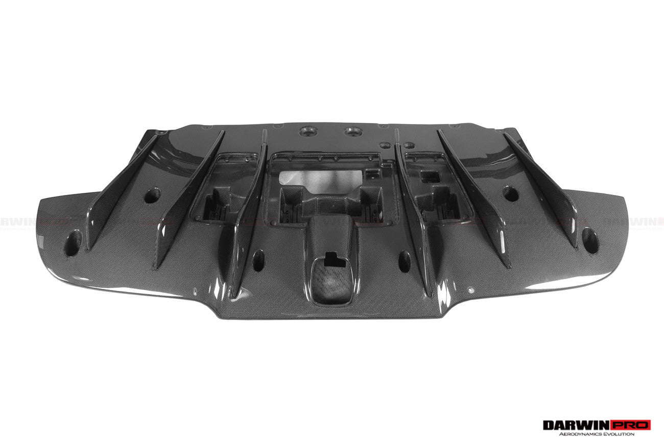 2015 - 2020 Ferrari 488 GTB Challenge Evo Modena Style Rear Bumper With Deck Lid Wing & Diffuser