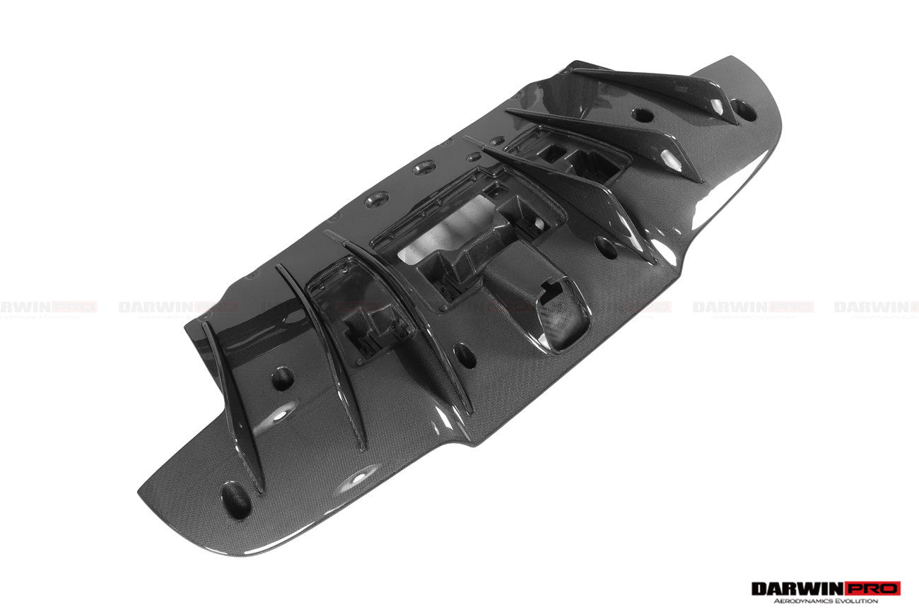 2015 - 2020 Ferrari 488 GTB Challenge Evo Modena Style Rear Bumper With Deck Lid Wing & Diffuser