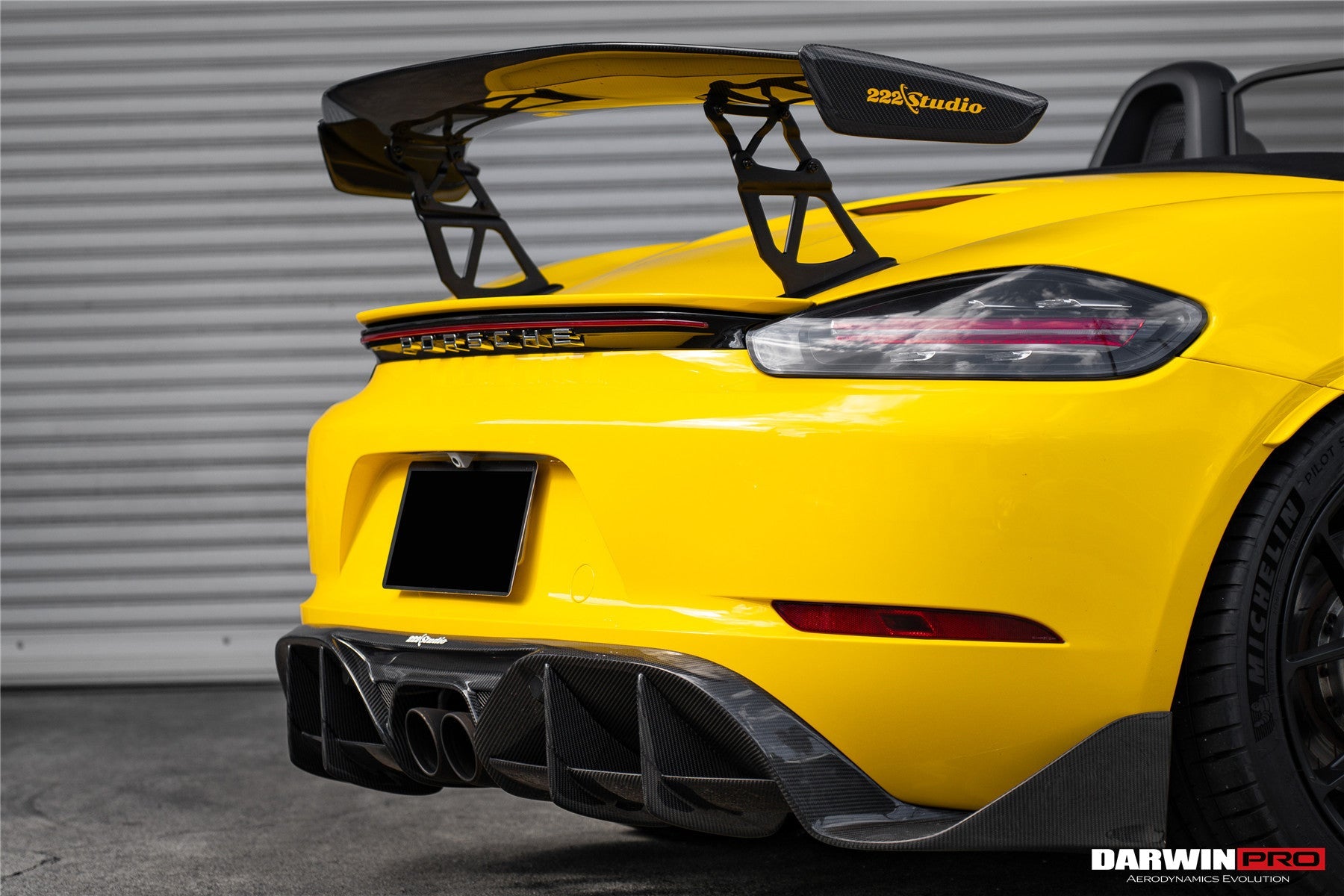 2016 - 2024 Porsche 718 Cayman & Boxster Stuttmate Carbon Fiber Rear Diffuser