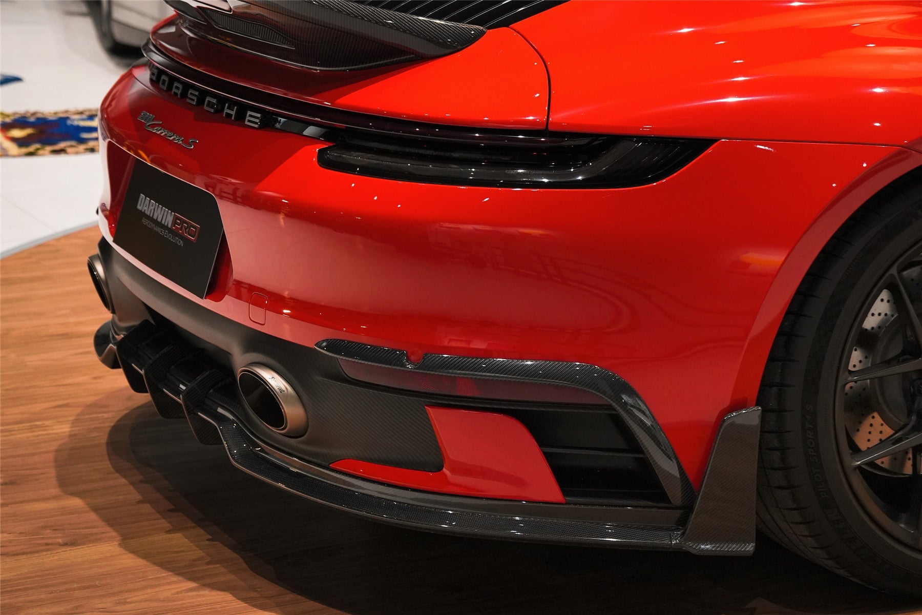 2019 - 2024 Porsche 911 992 Carrera & 4 & 4S & Targa & Cabriolet SD-Sport Design Model BKSSII Style Rear Lip