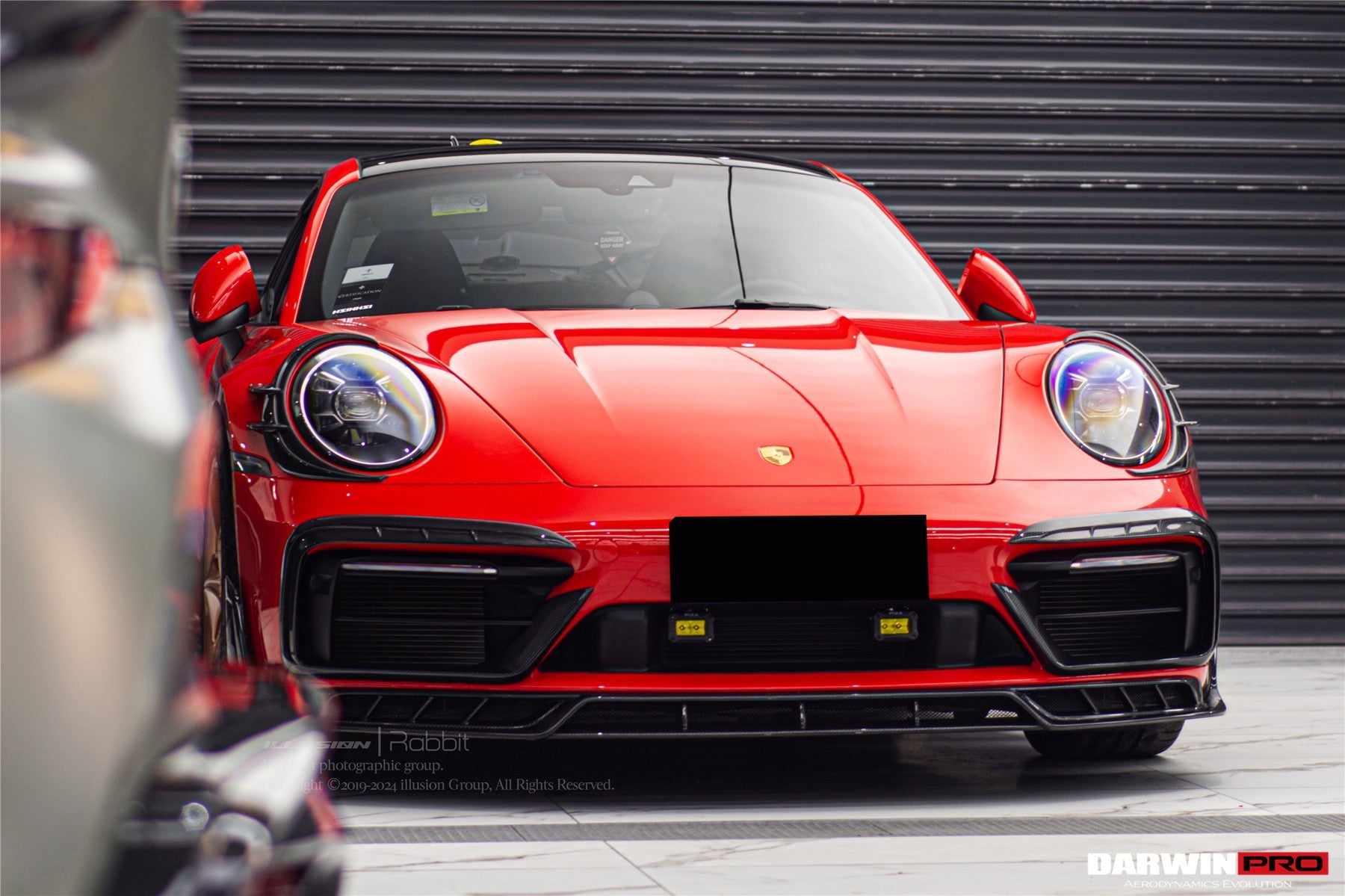 2019 - 2024 Porsche 911 992 Carrera & 4 & 4S & Targa & Cabriolet SD-Sport Design Model BKSSII Style Front Bumper Vent Trims
