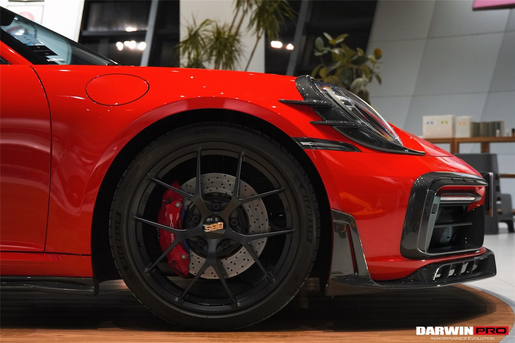 2019 - 2024 Porsche 911 992 Carrera & 4 & 4S & Targa & Cabriolet SD-Sport Design Model BKSSII Style Front Bumper Lip Splitter