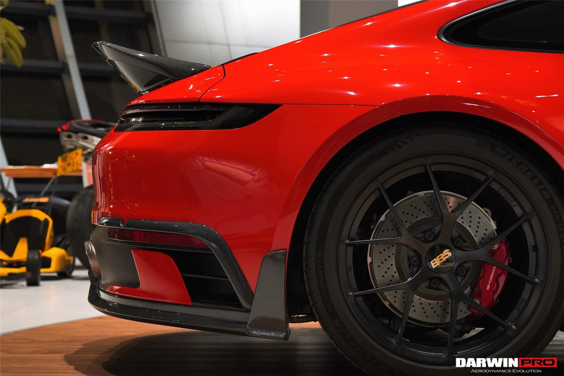 2019 - 2024 Porsche 911 992 Carrera & 4 & 4S & Targa & Cabriolet SD-Sport Design Model BKSSII Style Rear Lip