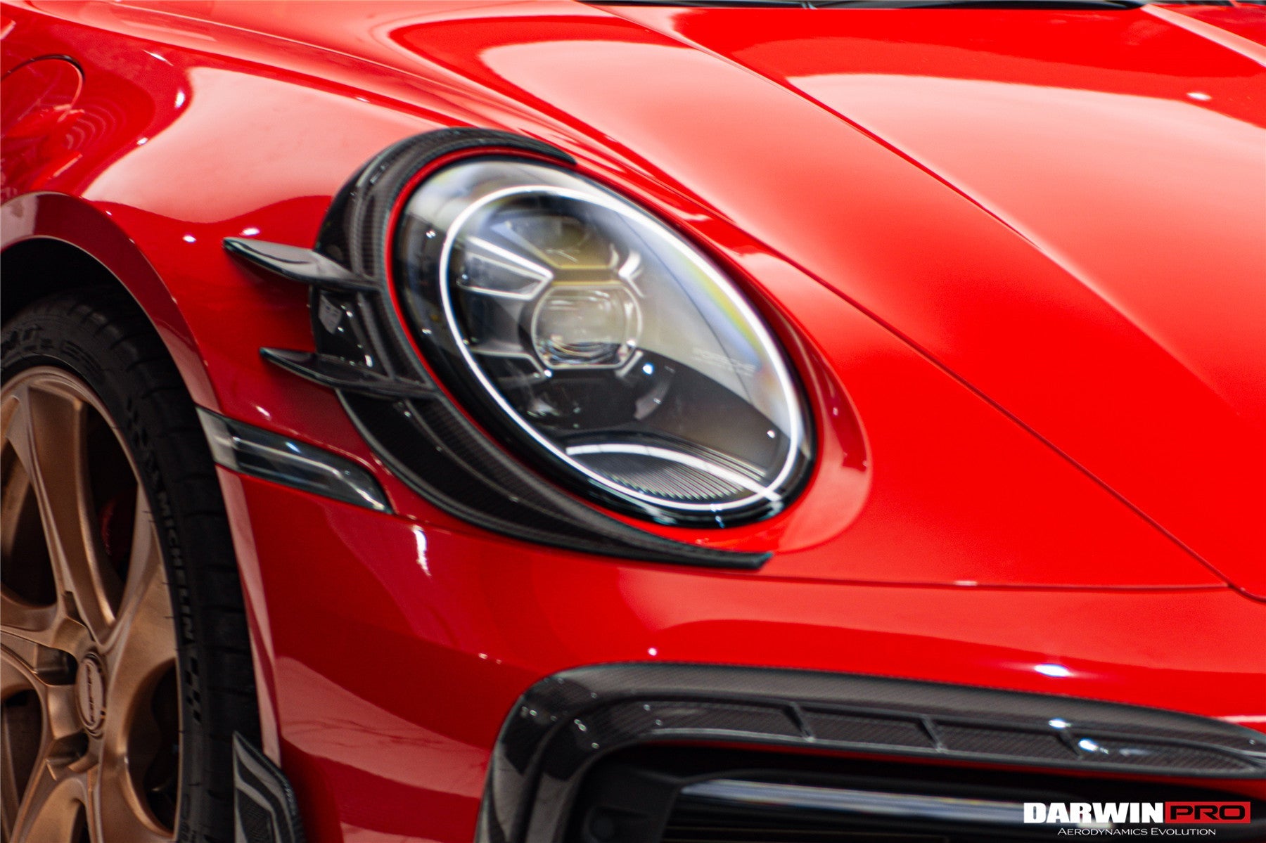 2019 - 2024 Porsche 911 992 Carrera & S & 4 & 4S & Targa & Cabriolet BKSSII Style Headlight Eyelid Eyebrow Cover