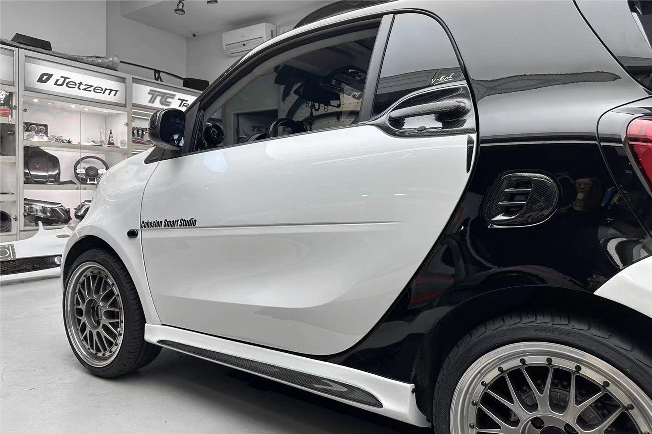 2016-2020 Smart Fortwo 453 BKSS Style Partial Carbon Fiber Side Skirts - DarwinPRO Aerodynamics