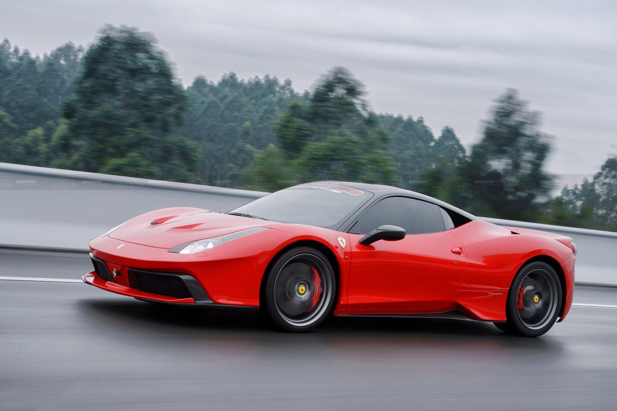 DarwinPRO 2010-2015 Ferrari 458 Coupe BKSS Style Partial Carbon Fiber Full Body Kit - DarwinPRO Aerodynamics