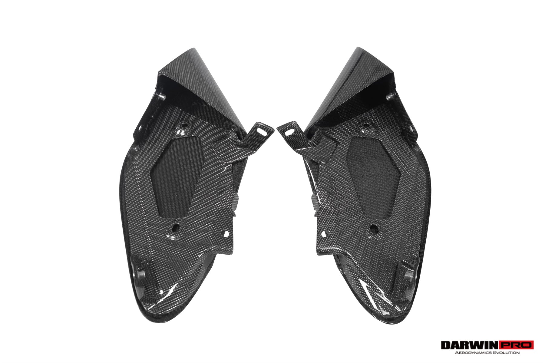 2015 - 2020 Ferrari 488 GTB & Spyder Dry Carbon Fiber Side Air Intake Fins