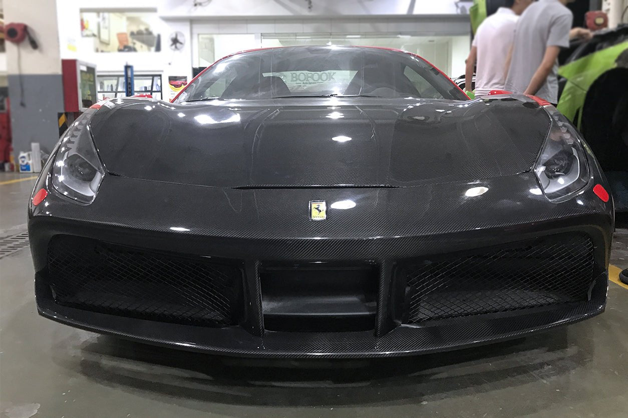 2015-2020 Ferrari 488 GTB & Spider Front Bumper - DarwinPRO Aerodynamics