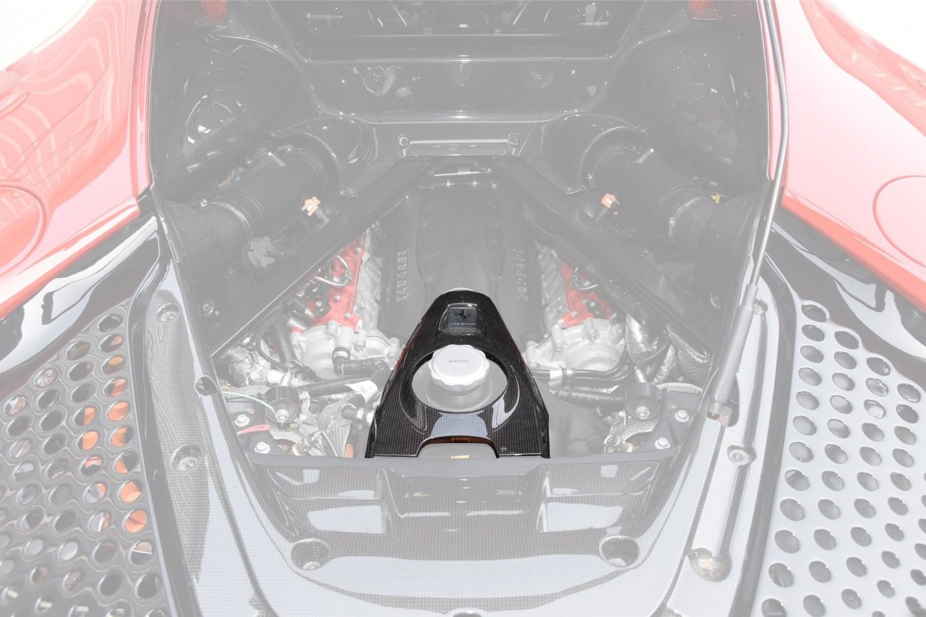 Ferrari SF90 Stradale F173 OE Style Autoclave Carbon Fiber Coolant Tank Cover 2020-Up